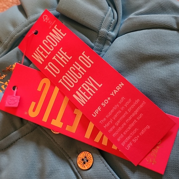 NWT Lilly Pulitzer LUXLETIC Hutton Polo. Size Medium. - Picture 7 of 8